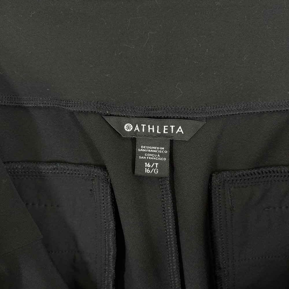 Athleta Endless High Rise Pant Sz 16 Tall Black Stretch Commute Athleisure Work - Picture 7 of 10